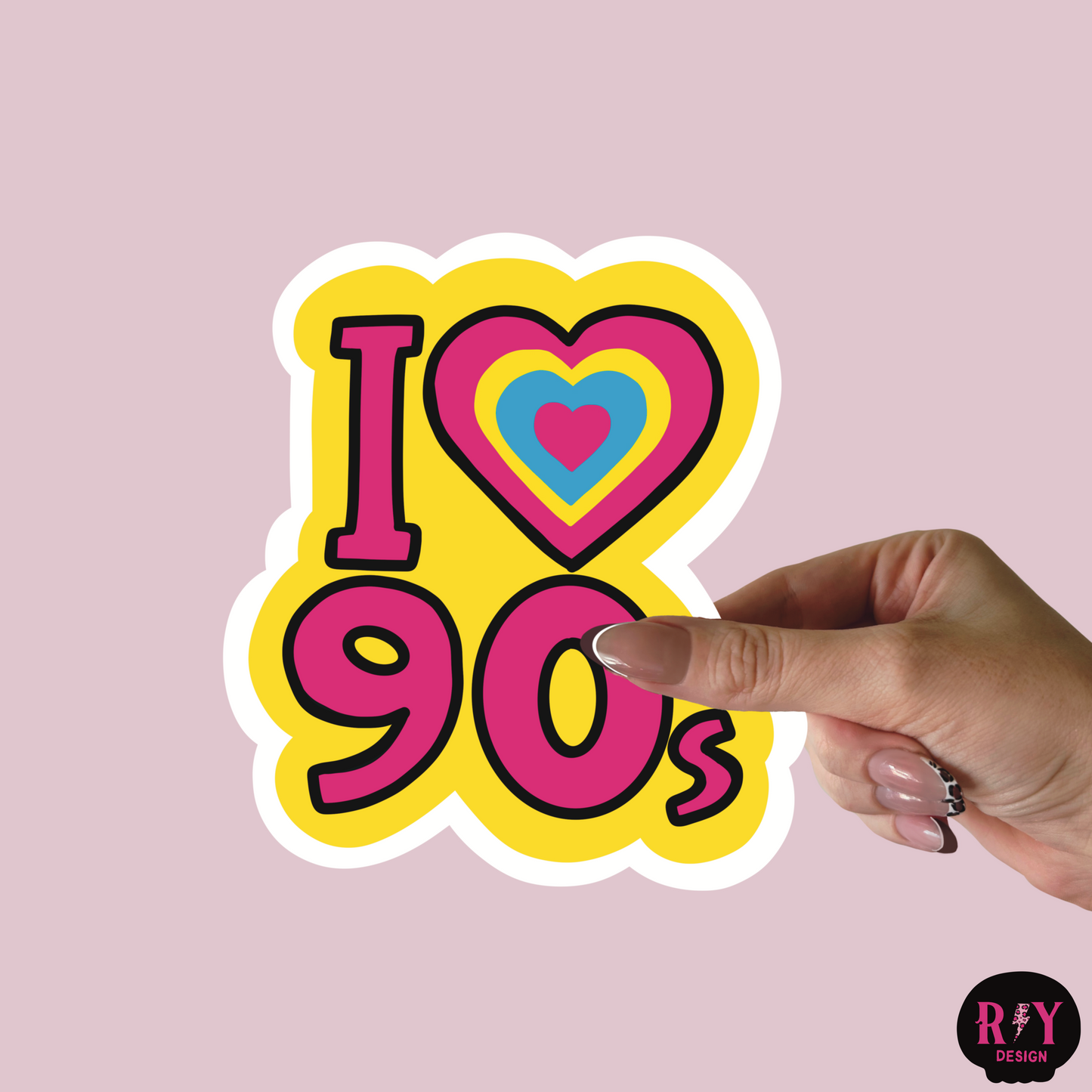 Love 90s Sticker