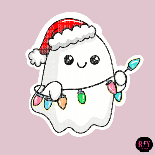 Christmas Ghost Sticker