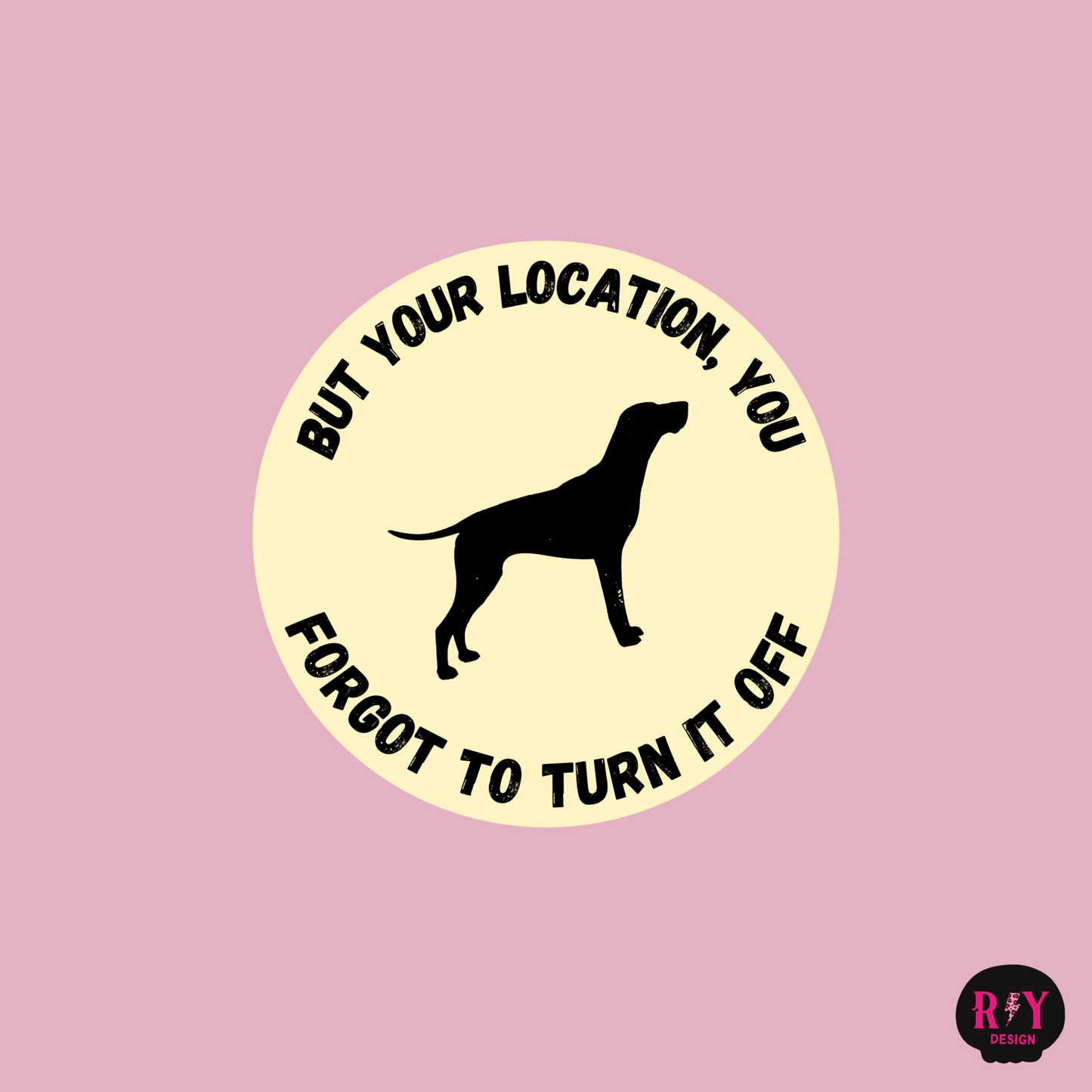 Black Dog Taylor Swift Sticker