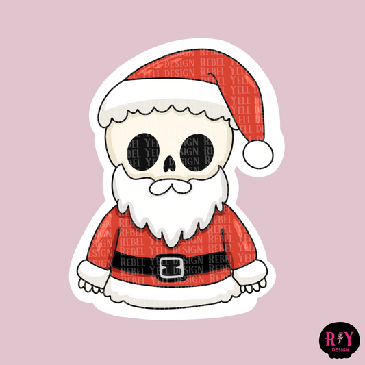 Christmas Spooky Santa Sticker