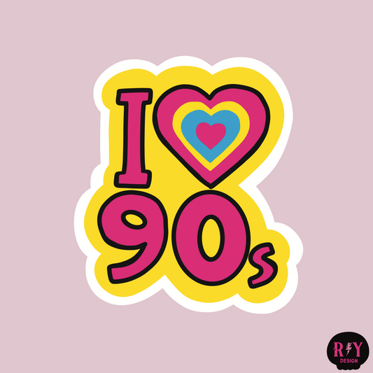 Love 90s Sticker