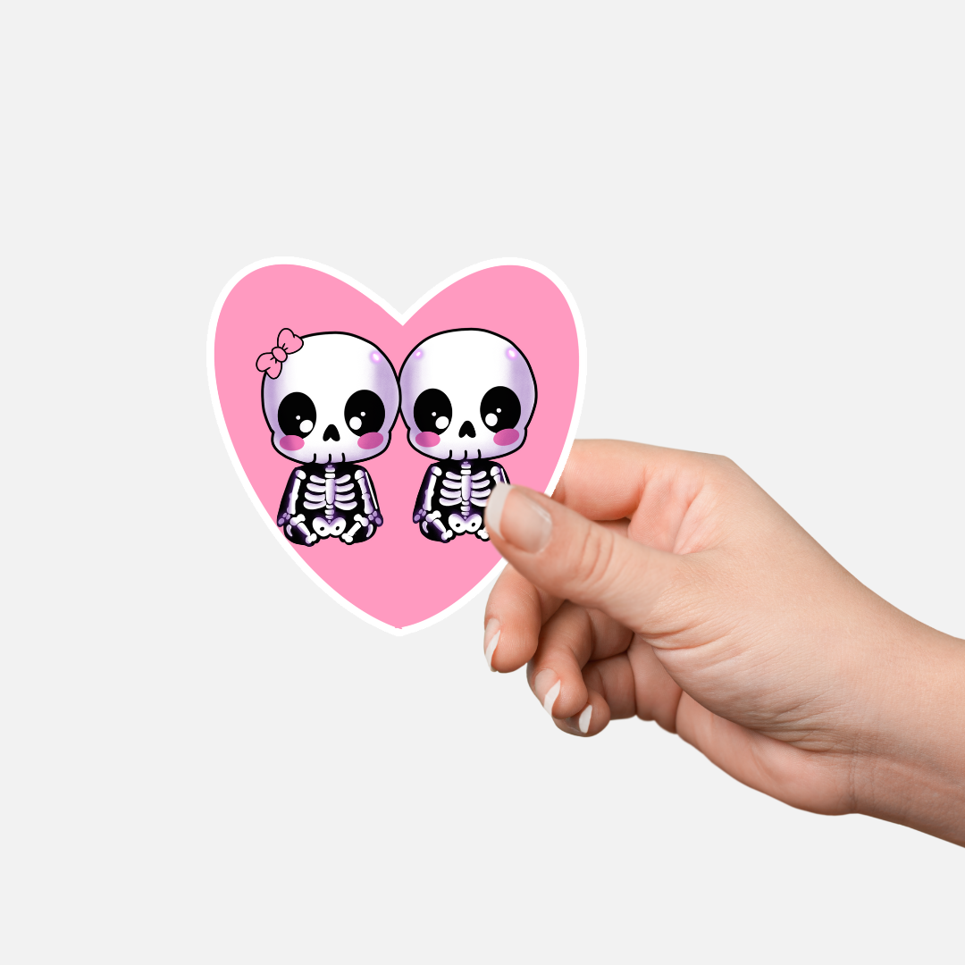 Skully Love Sticker