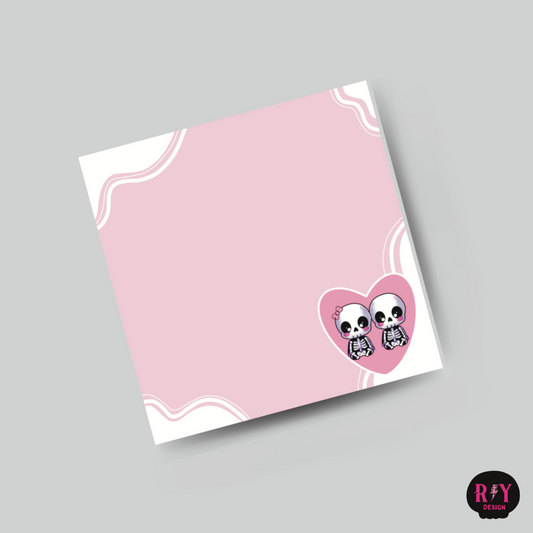 Skully Love Memo Pad