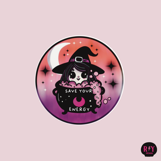 Motivational Witch Sticker