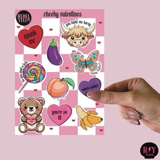 Cheeky Valentines Day Sticker Sheet