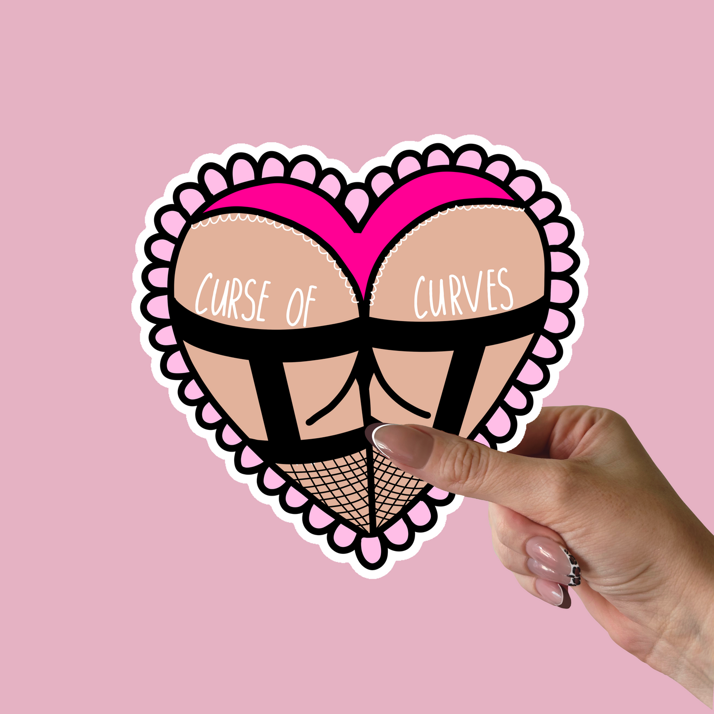 Curse of Curves Sticker