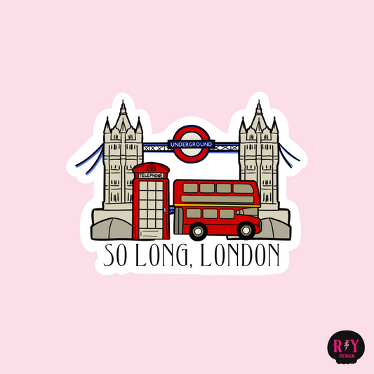 So long, London Taylor Swift Sticker