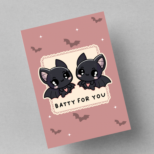 Batty for You Greeting Card