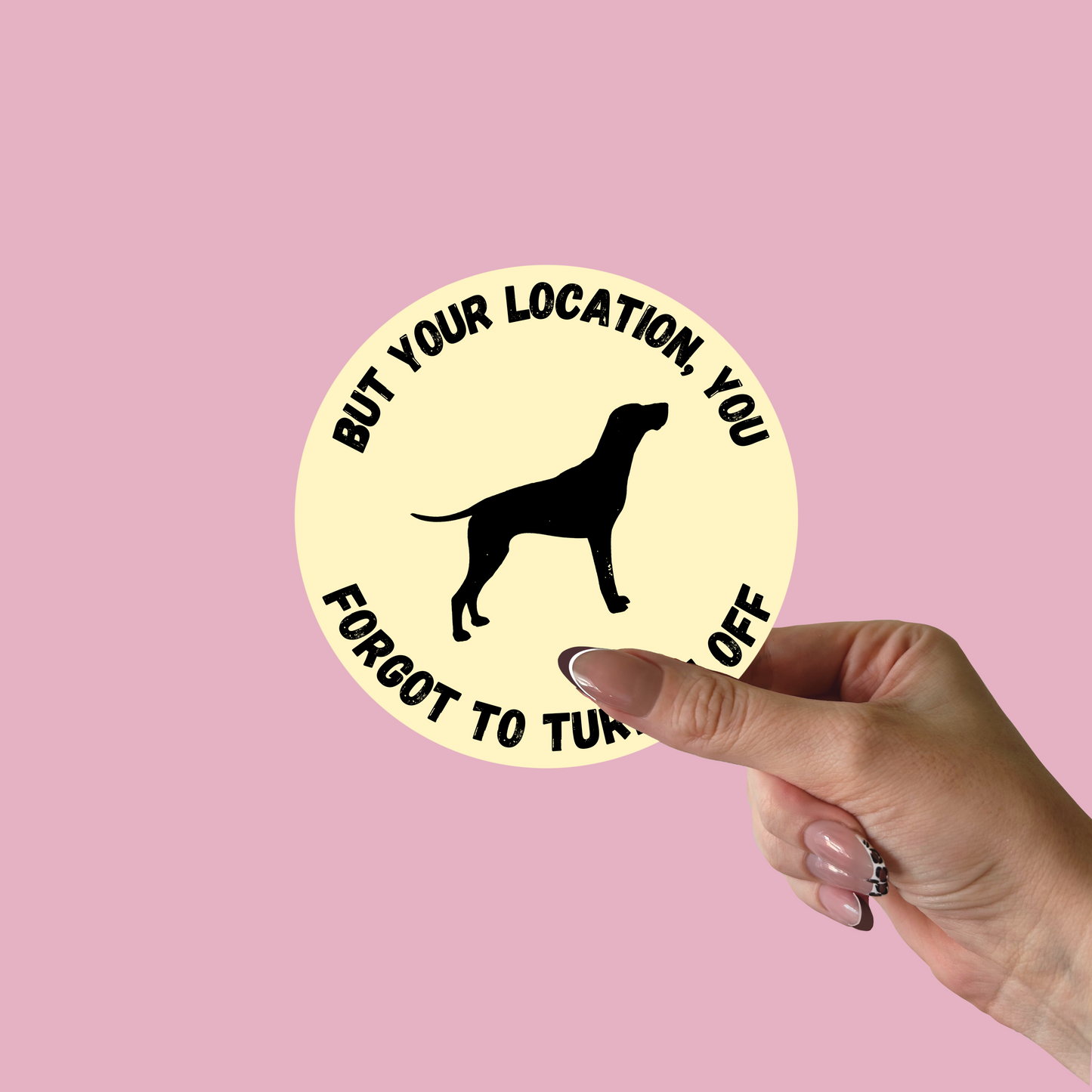 Black Dog Taylor Swift Sticker