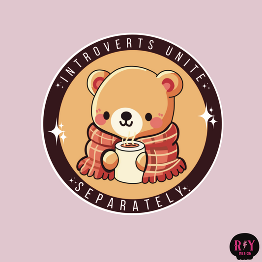 Introverts Unite Sticker